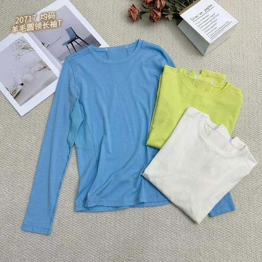 74TX20717#羊毛圆领长袖T 商品图0