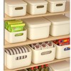 「奶油风！高颜值」家用衣柜杂物塑料收纳盒宿舍整理盒储物盒收纳筐箱子收纳箱收纳篮 商品缩略图3