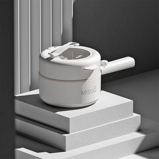 都市太太米思奇电煮锅宿舍学生多功能家用电炒一体电热火锅小型煮面小电锅_白色 商品图2