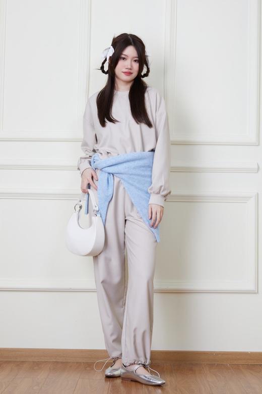 LNNNS 灰色休闲运动卫衣长裤套装 20059 商品图0