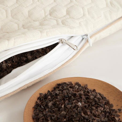 自然醒A类亲子亚麻荞麦枕全荞麦壳枕芯成人低枕家用护颈专用睡眠硬枕XK 商品图6