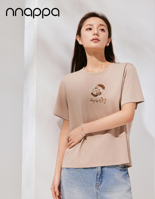 立体牡丹花宽松女上衣CA7327 商品图2