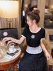 张心子【仲夏山茶】春夏蕾丝小香风弹力针织衫上衣 U2503058 商品缩略图11