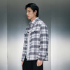GXG男装 灰白格纹短款大衣 冬季热卖短款大衣GEX10628804大衣 商品缩略图2