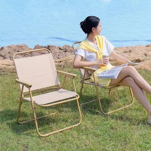 【钓鱼露营；户外野餐必备】圆管克米特椅，户外折叠椅，轻携折坐，舒适扶持。时刻准备的便携之选，安享户外时光，多角力撑稳固，畅享轻松之旅。 商品图1