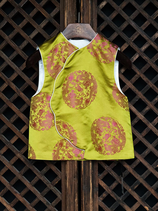 盛唐牡丹| 儿童系列|Kids 真丝花蕾缎马甲 商品图2