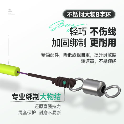 汉鼎大综合线组鲢鳙线组高灵敏主线成品线组草鱼钓鱼线具钓鱼用具 商品图2