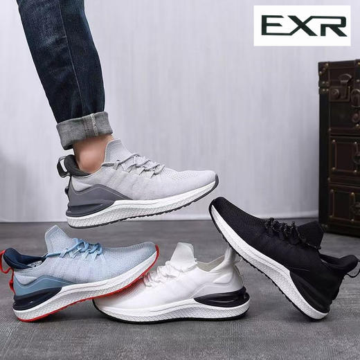 女王节抢购价-不支持退 韩国中高端运动品牌~EXR（大码鞋） 透气排汗减震男款运动跑步鞋 商品图1