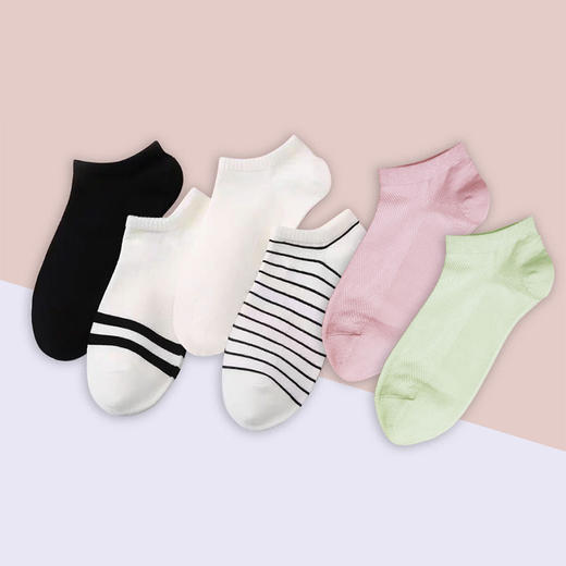 馨宜优品简约百搭女士船袜（250119） 商品图0