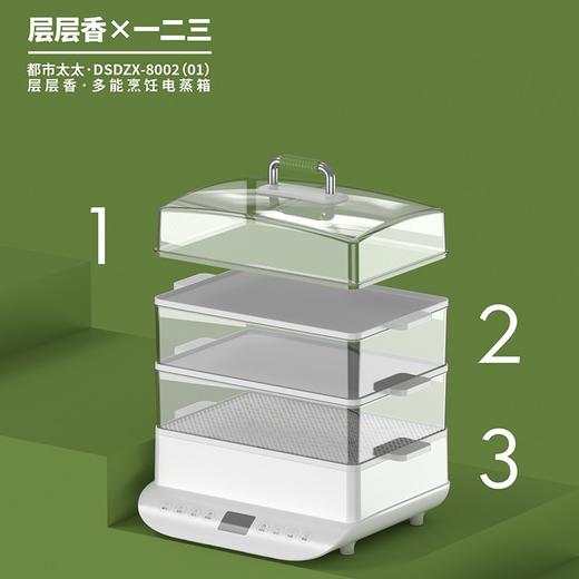 都市太太（DStt）_都市太太层层香电蒸锅家用超大容量三层多功能定时预约新款电蒸箱_白色 商品图2