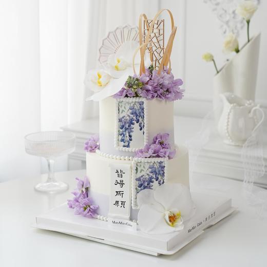 双层|新中式紫罗兰蛋糕【D5052】 商品图0