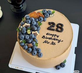 【优品系列】--【蓝莓多多】男士水果生日蛋糕