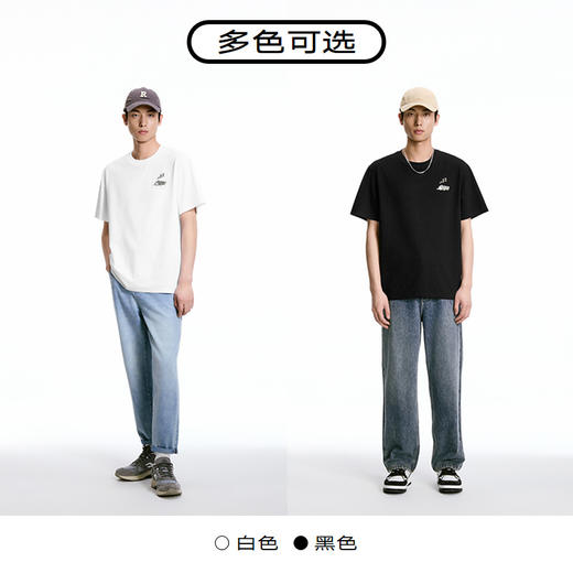 GXG男装 双色宽松圆领短袖T恤  夏季热卖#G24D442625 商品图3