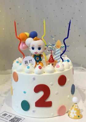 【优品系列】---【JOJO简约款】周岁、动画生日蛋糕