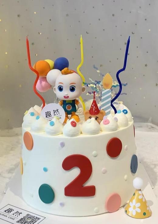 【优品系列】---【JOJO简约款】周岁、动画生日蛋糕 商品图0