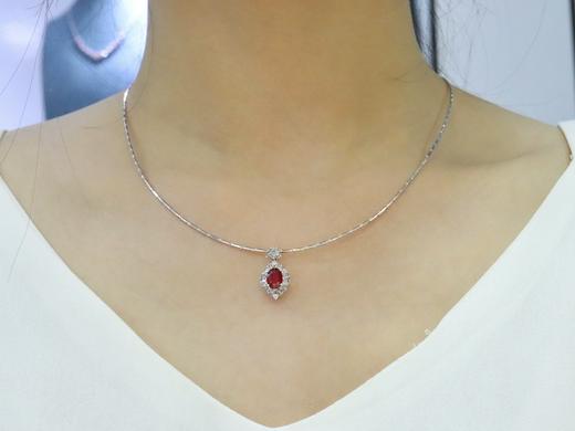 1.07ct刻面红宝石吊坠 商品图2