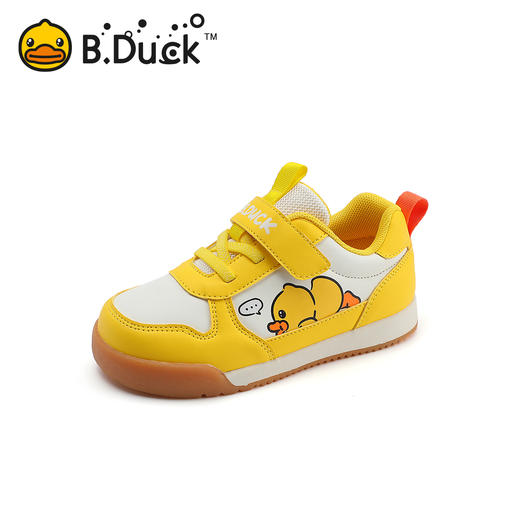 B.Duck小黄鸭童鞋男童鞋儿童运动鞋春季休闲小白鞋跑步鞋26-30 B3586942 商品图0