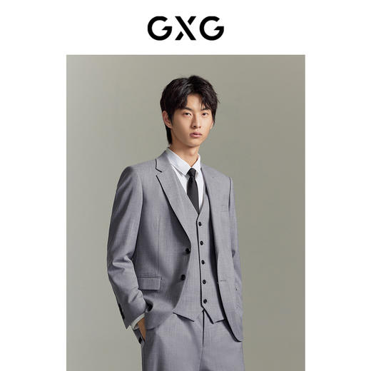 GXG男装  麻灰条简约套西西装 夏季热卖西服 西装GE1131020G 商品图3