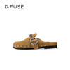 Dfuse迪芙斯2025春季新款游牧风户外半拖复古包头勃肯鞋轻便一脚蹬懒人鞋DFD1110125 商品缩略图0