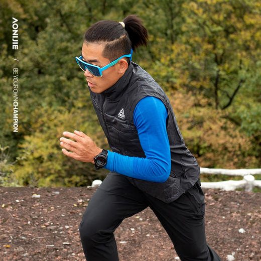 奥尼捷保暖背心轻量透气运动背心新雪丽棉保暖马甲轻薄休闲背心 F5107 商品图1