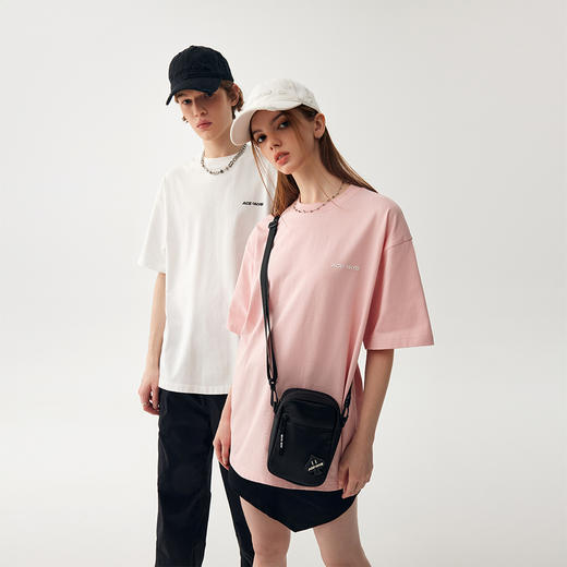 YKYB黄子韬短袖T恤男女情侣街头潮牌半袖纯色百搭简约上衣Y32NDT080 商品图0