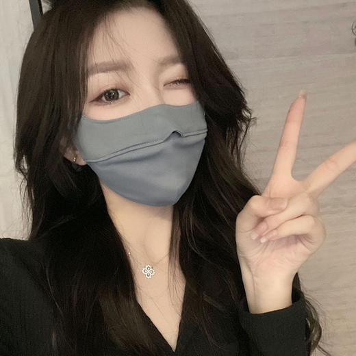 官网239！蕉*同款遮脸360护眼角3D立体防晒透气面罩 轻薄可调节耳带冰感口罩 商品图0