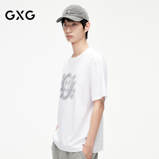 GXG男装 凉感时尚百搭多色大印花T恤 夏季热卖#G24D442609 商品图1
