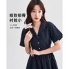 初语法式休闲气质连衣裙女2025夏季新款收腰显瘦通勤短袖衬衫长裙 商品缩略图1