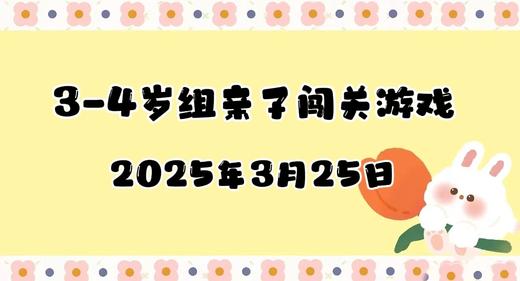 2025.3.25 3-4岁组亲子闯关游戏 商品图0