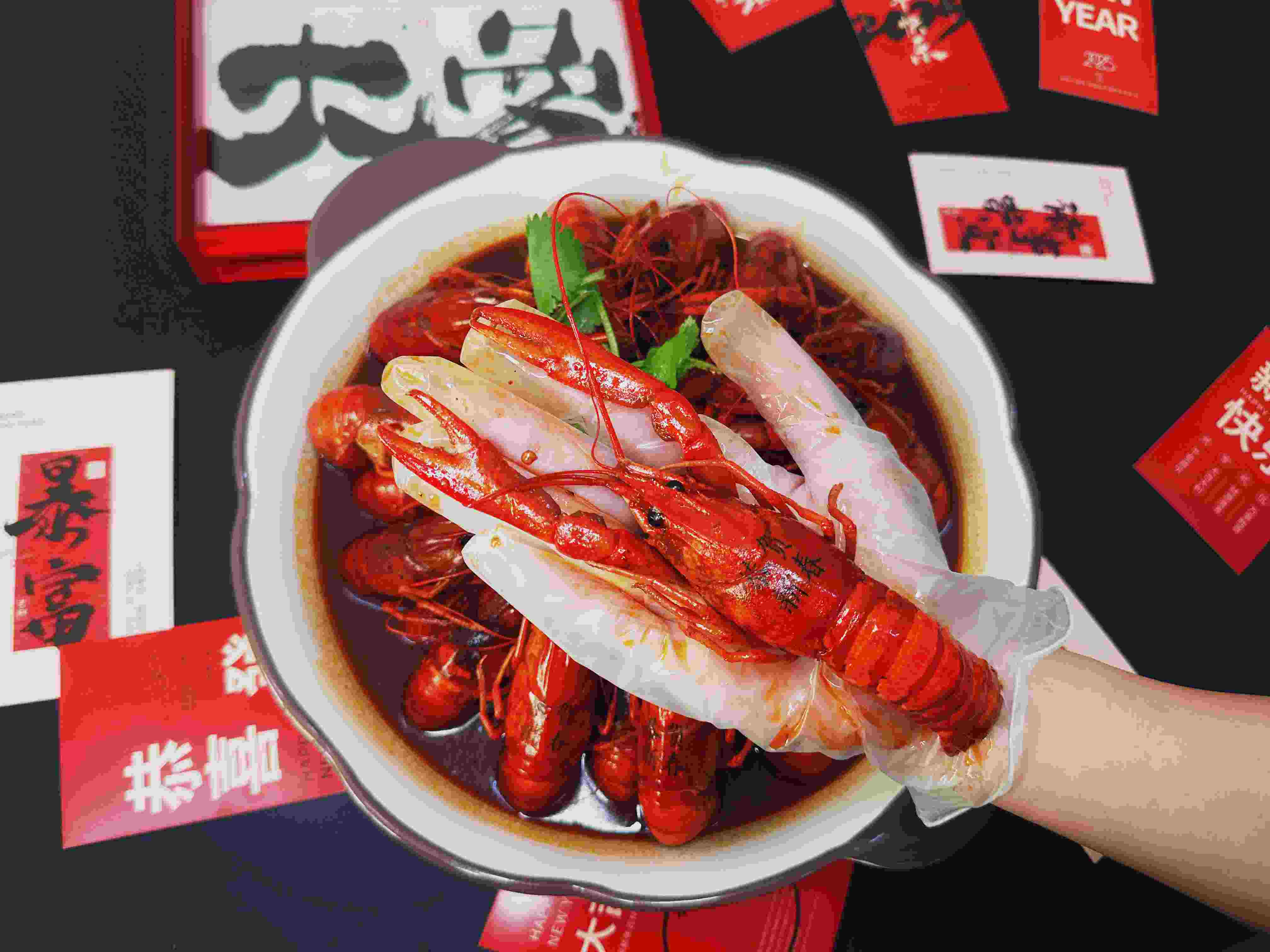 提前2天预定澳洲淡水小蓝龙，出肉率高，虾鲜肉肥，一次就爱上！