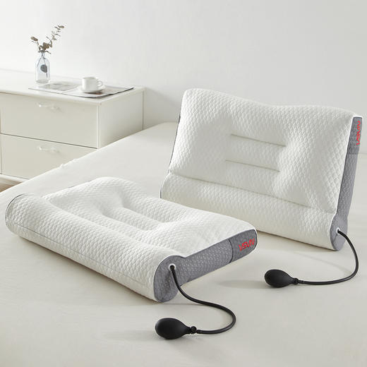 自然醒气囊充气记忆棉牵引调节枕头枕芯助睡眠护颈椎家用一对睡觉专用男XK 商品图9