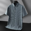 【桑蚕丝】【DWN】大依优型大码男装冰丝短袖衬衫加肥加大半袖衬衣宽松休闲弹力打底夏季胖子男士上衣 商品缩略图5