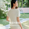 金三塔真丝小衫女100%桑蚕丝简约撞色小圆领宽松透气短袖休闲T恤  YZFFB703 商品缩略图3
