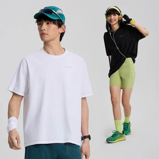 【69秒杀！】tectop/探拓户外运动速干短袖T恤男女同款中性款夏季透气轻薄跑步训练服上衣 商品图3