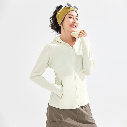 【冰肌】拓路者户外防晒衣女2025年夏季冰丝瑜伽服凉感连帽防晒服 商品图1