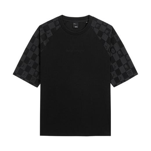 GXG男装 黑色凉感简约休闲插肩袖圆领短袖T恤男士上衣   热卖款 商品图4