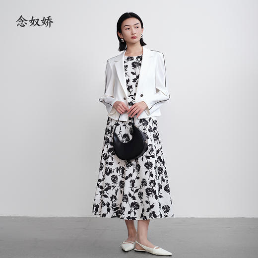 【商场同款】CNX5366 “摩登西装”撞色线条的设计细节 日常通勤好穿好搭 商品图2