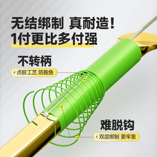 汉鼎无结金海夕子线双钩20付休闲翘嘴子线钩成品双钩鱼钩钓鱼用具 商品图2