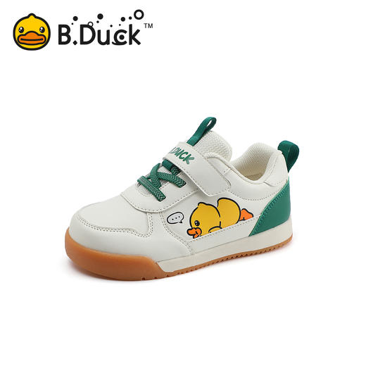 B.Duck小黄鸭童鞋男童鞋儿童运动鞋春季休闲小白鞋跑步鞋26-30 B3586942 商品图1