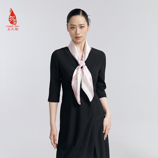 SAINTJOY/上久楷 真丝方巾 幽兰丝蕴  FJS24017 商品图2
