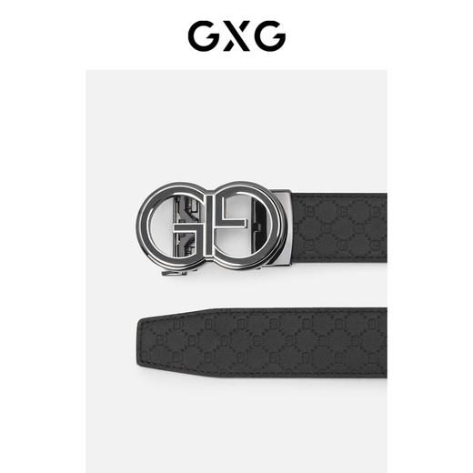GXG皮带便捷针扣男士裤腰带纯牛皮青年潮流年轻人商务皮带 商品图1