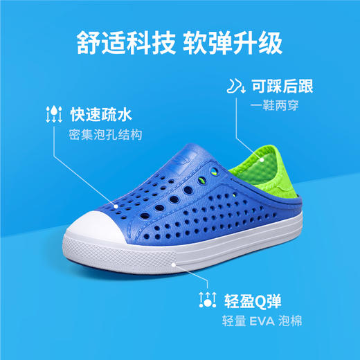 【丹妈】斯凯奇儿童洞洞鞋凉鞋男女童涉水溯溪鞋防滑沙滩拖鞋91995L 商品图3