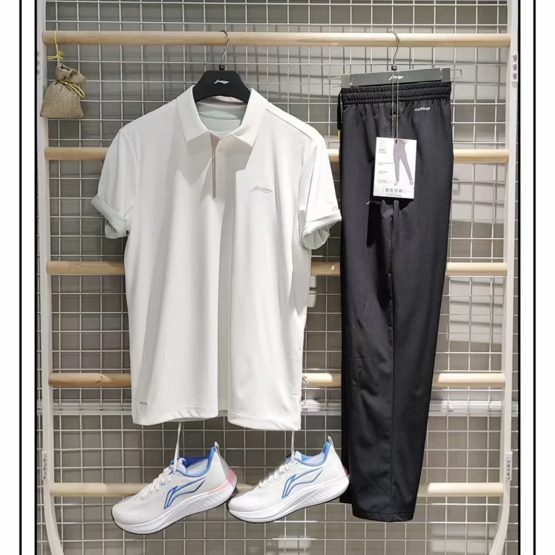 付款减库存，正品保真，假一赔十，李宁短袖POLO衫男夏季速干凉爽上衣排汗透气跑步训练T恤   宁polo