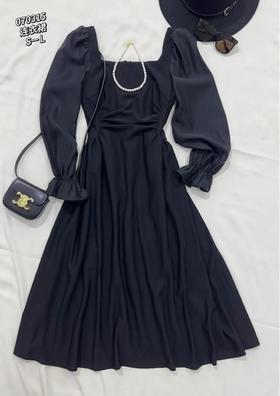 33GAZ070315#相拼袖子连衣裙