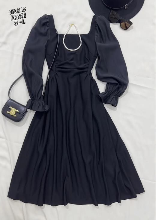 33GAZ070315#相拼袖子连衣裙 商品图0