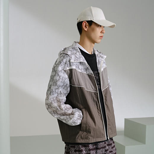 GXG男装 撞色设计连帽夹克男外套 夏热卖夹克 G24X212006 商品图2