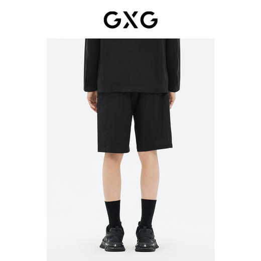 GXG男装 短裤男休闲工装风直筒字母织带 夏季热卖爆款休闲短裤 商品图3
