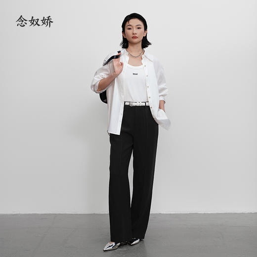 【商场同款】CNT5375 “气质阔腿裤”  通勤直筒版型，适合各种正式与休闲场合 商品图2