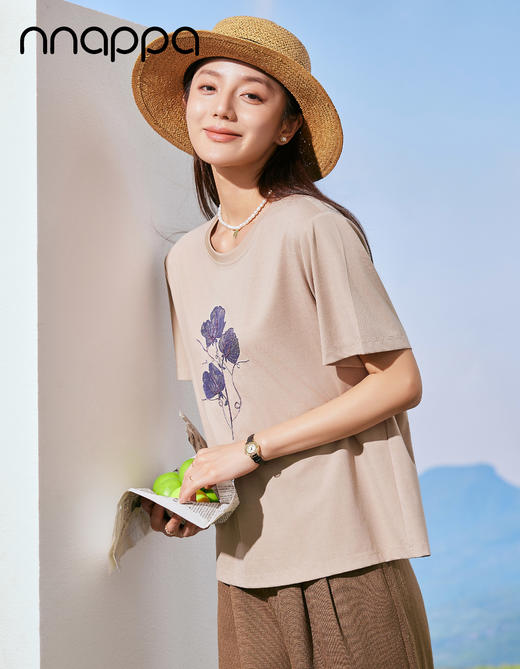 亮珠风铃花宽松女上衣CA7322 商品图3