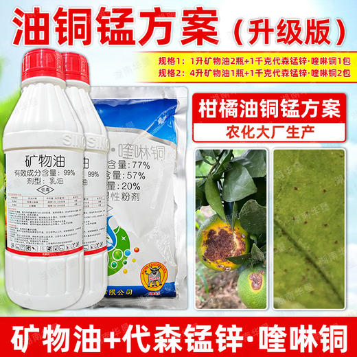 油铜锰方案矿物油代森锰锌喹啉铜杀虫剂柑橘果树专用杀螨剂杀虫剂 商品图4
